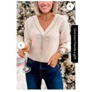 Sz M - Express Reversible Merino Wool Blend Sweater